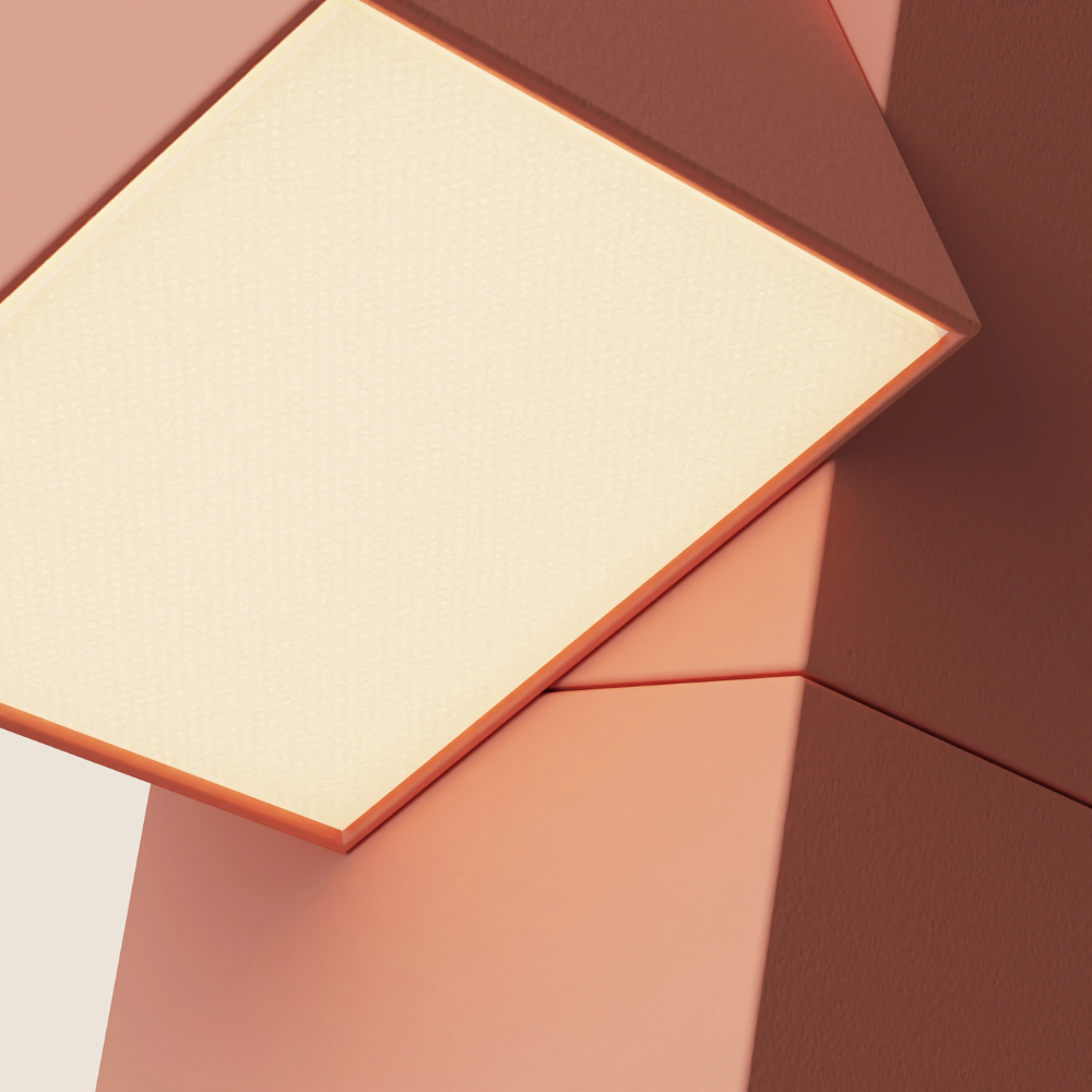 The blossom Analog Task Light from Gantri close up.