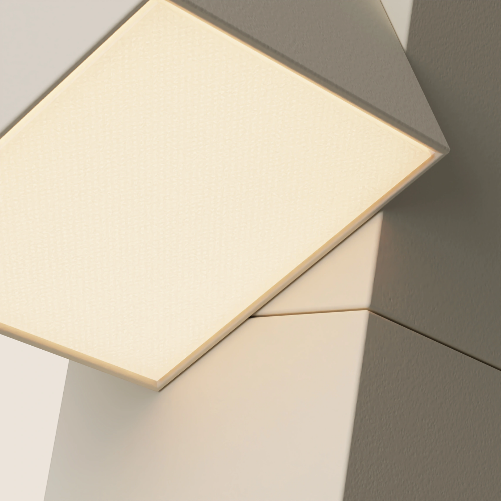 The sand Analog Task Light from Gantri close up.