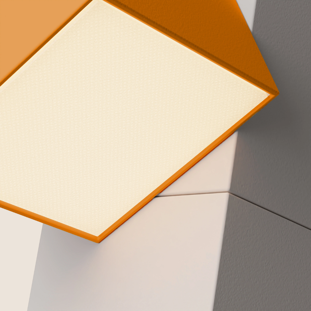 The stone Analog Task Light from Gantri close up.