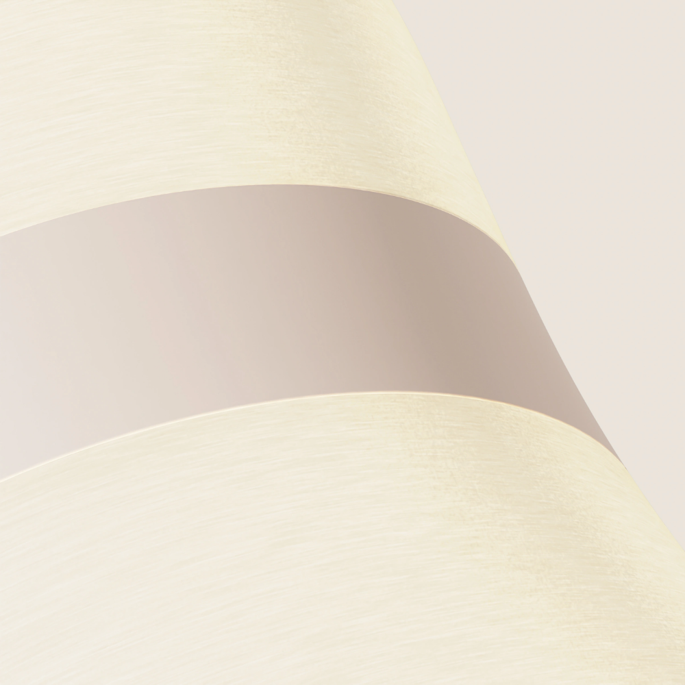 The coral Baltra Floor Light from Gantri close up.