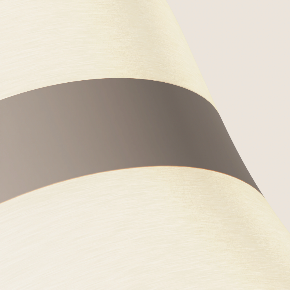 The smoke Baltra Floor Light from Gantri close up.