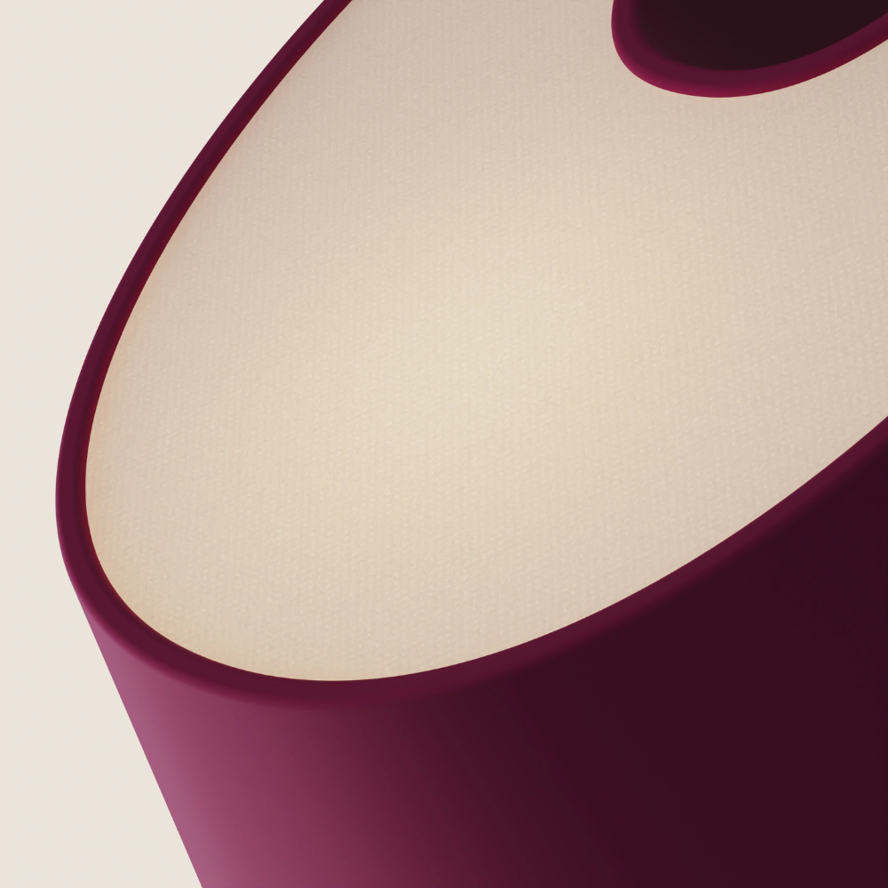 The hibiscus Fold Table Light from Gantri close up.