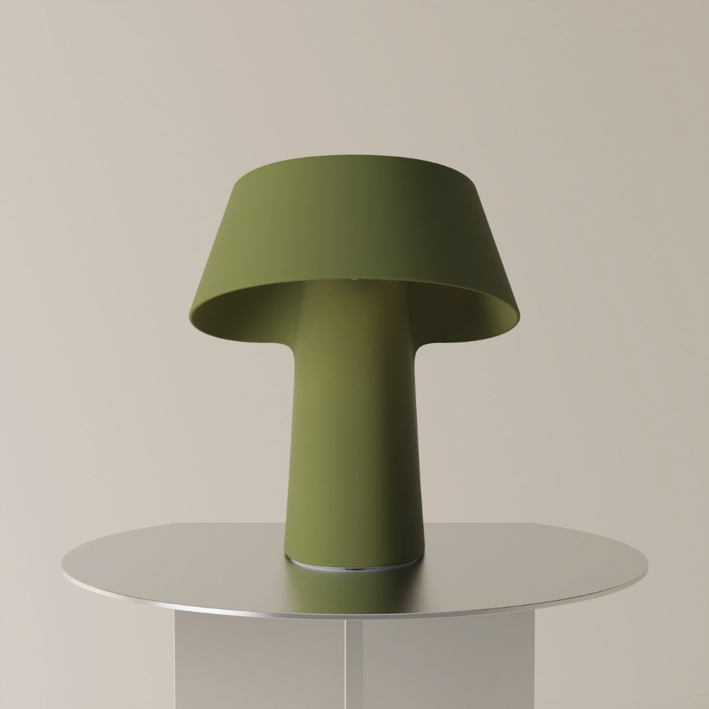 The olive Fold Table Light from Gantri.