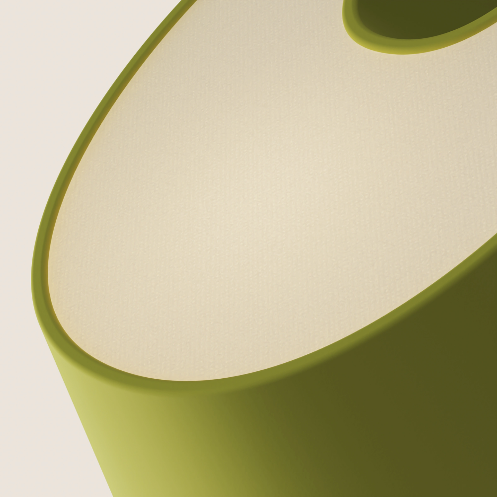 The sprout Fold Table Light from Gantri close up.