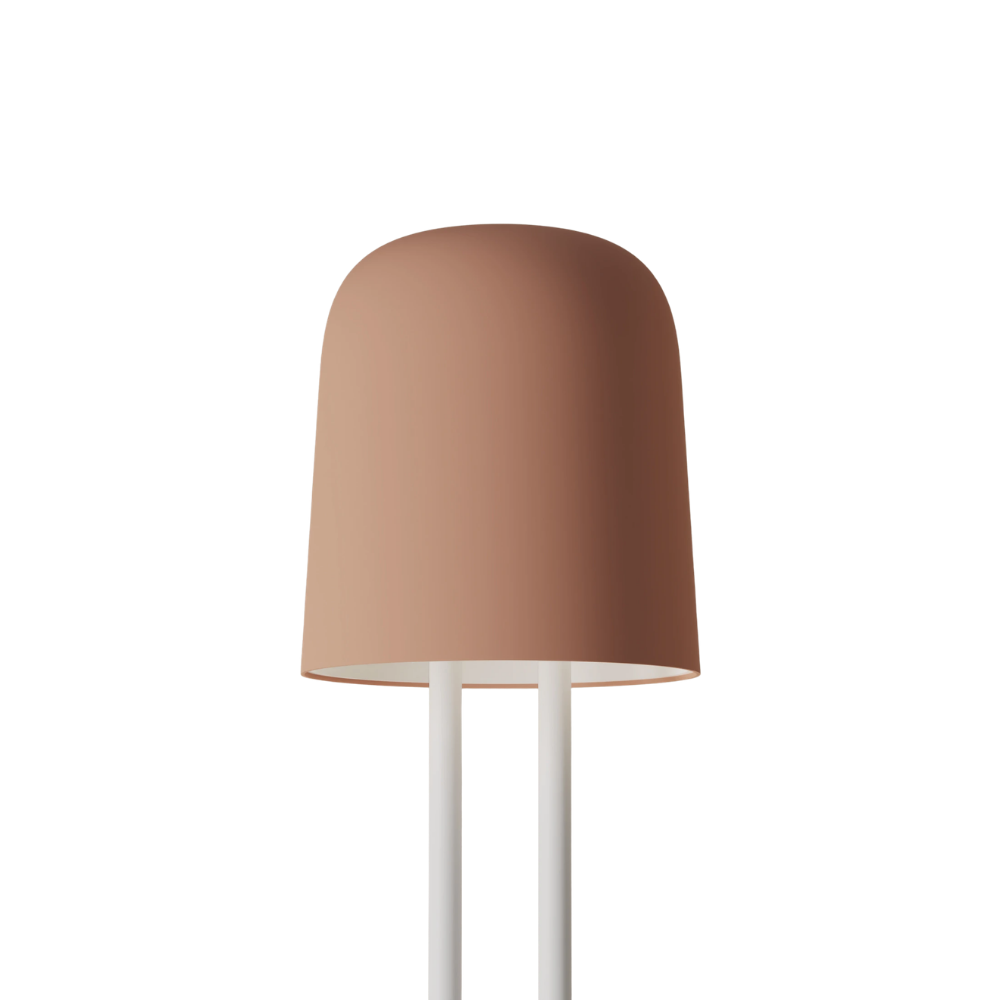 The blossom Gio Floor Light from Gantri with the white rod option.