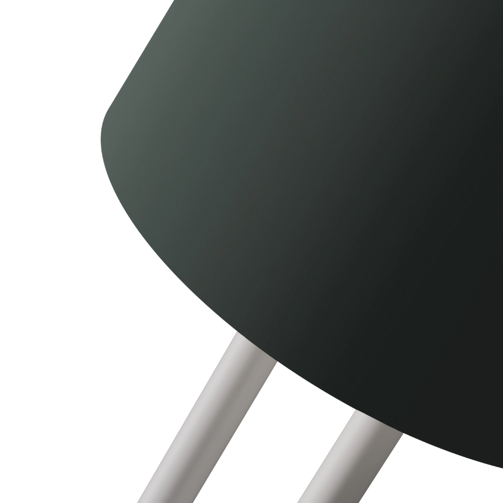 The forest Gio Floor Light from Gantri with the white rod option close up.