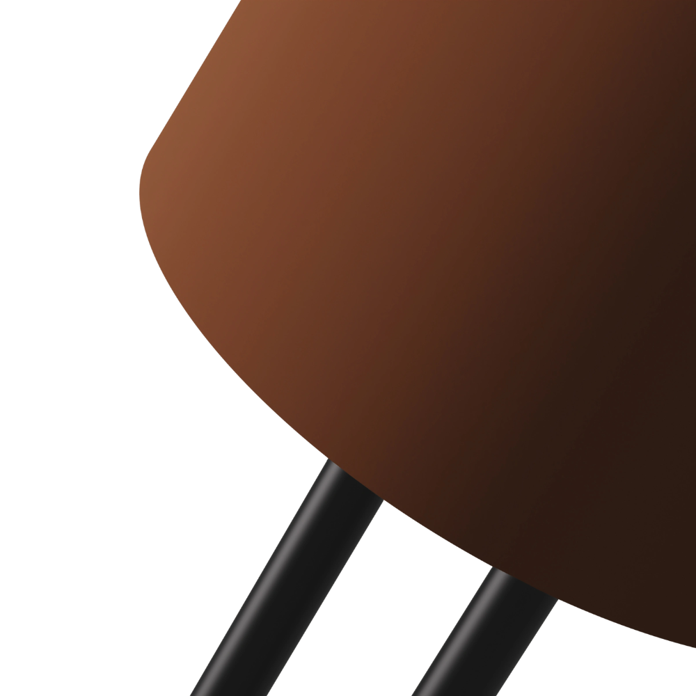 The sedona Gio Floor Light from Gantri with the black rod option close up.