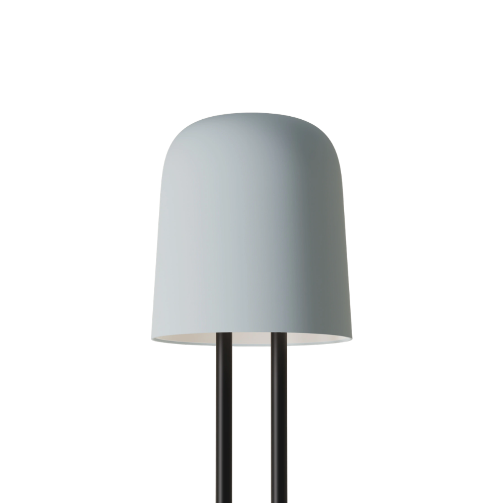 The sky Gio Floor Light from Gantri with the black rod option.