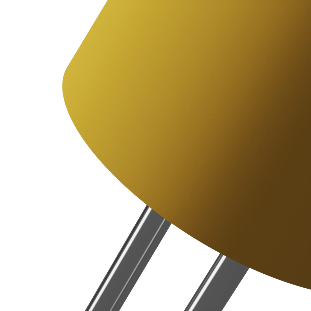 The sunrise Gio Floor Light from Gantri with the chrome rod option close up.