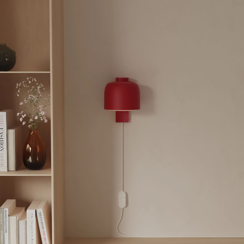 The canyon Gio Wall Light from Gantri in a living room.