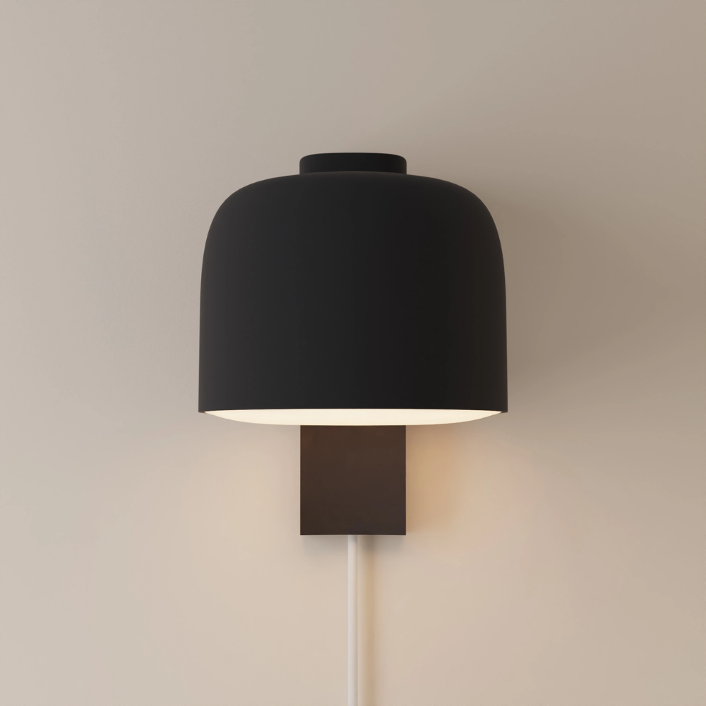 The carbon Gio Wall Light from Gantri.