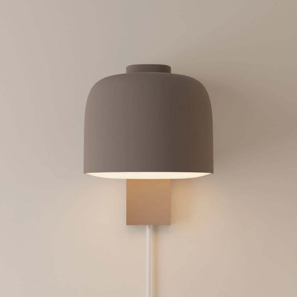 The smoke Gio Wall Light from Gantri.