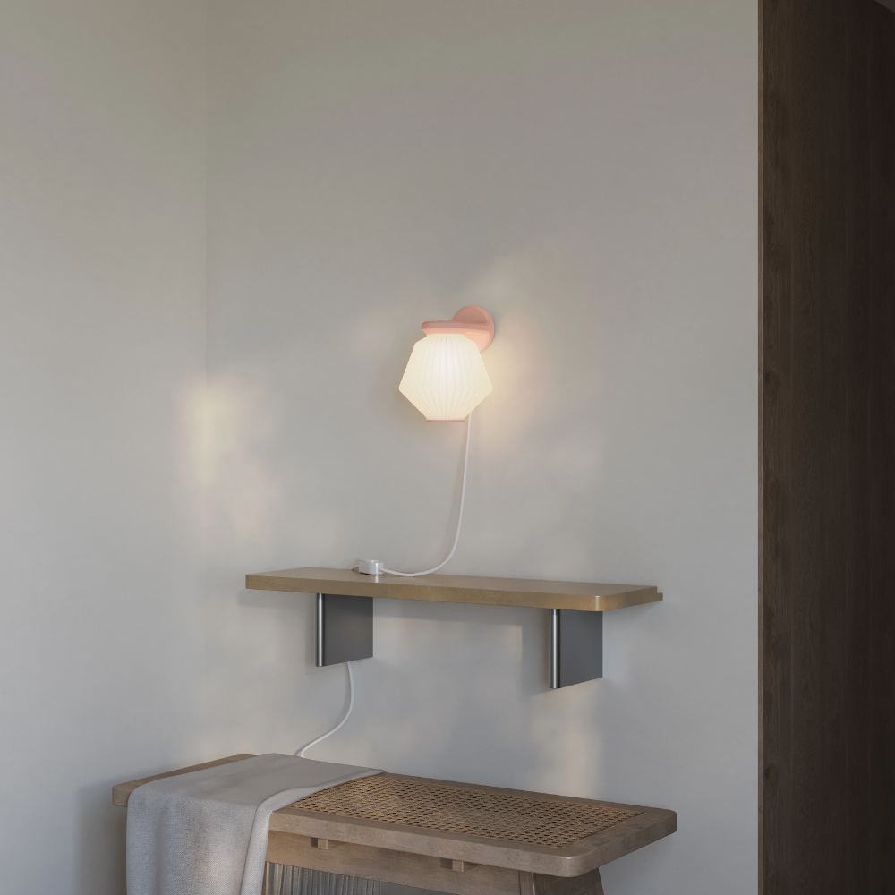 The blossom Granada Wall Light from Gantri in a living room.
