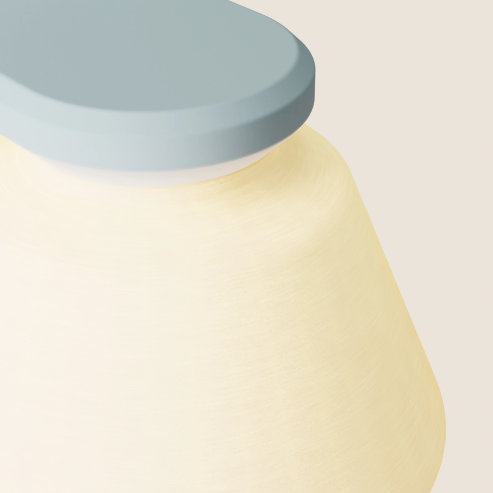 The sky Granada Wall Light from Gantri close up.