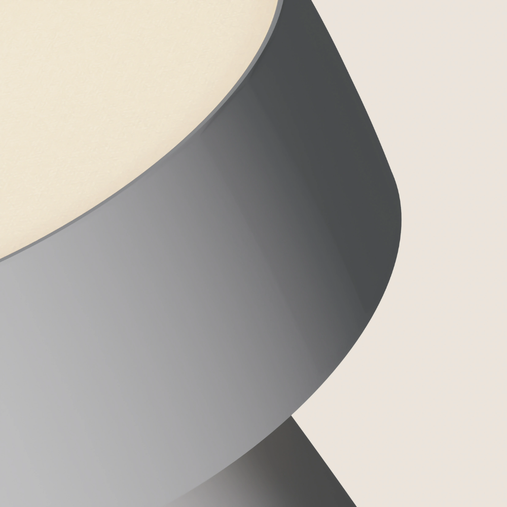 The mist Hula Table Light from Gantri close up.