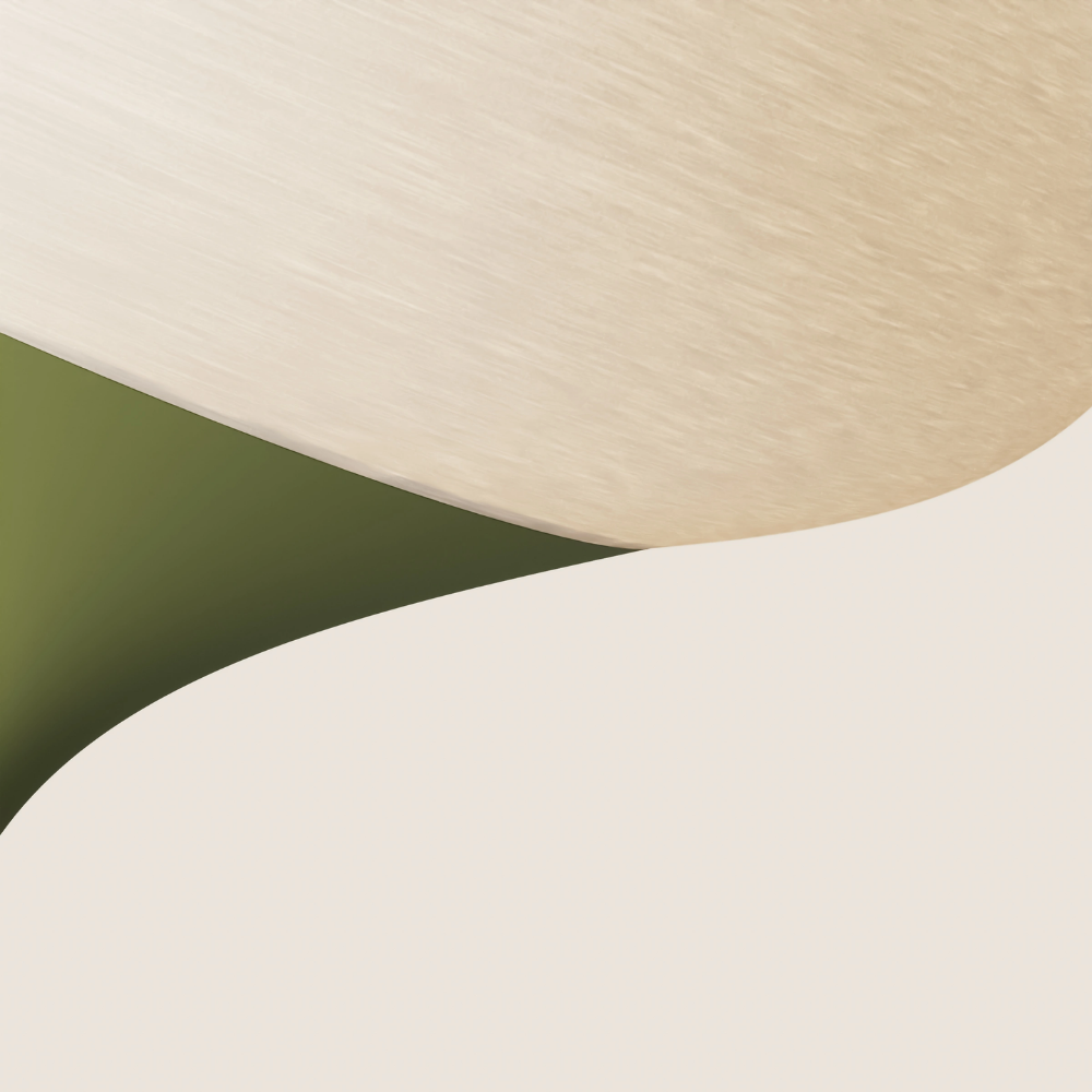 The olive Kobble Floor Light from Gantri close up.