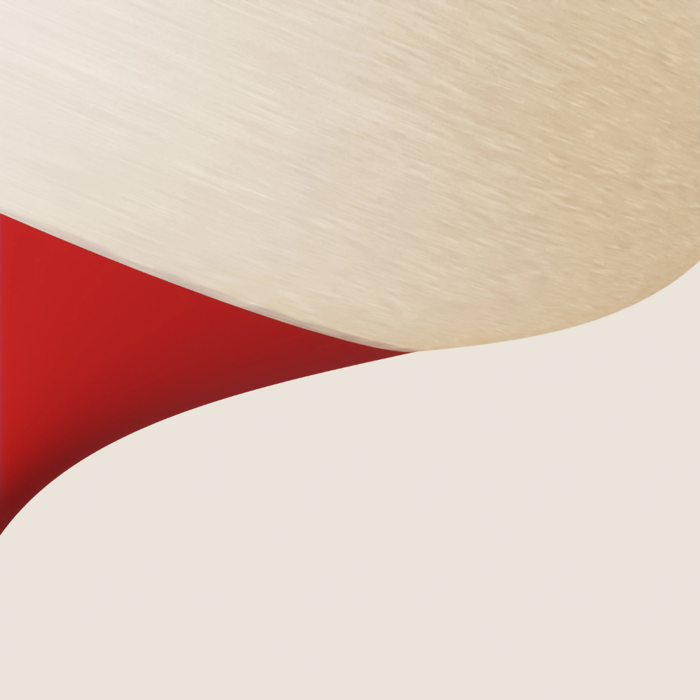 The poppy Kobble Floor Light from Gantri close up.