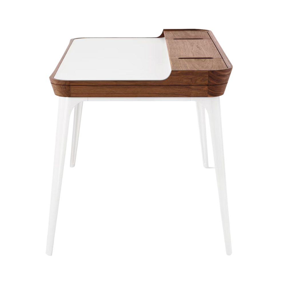 The Airia Desk from Herman Miller from the side.