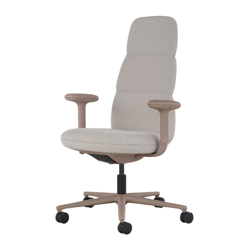 The high back Asari Chair from Herman Miller in antler meld fabric.