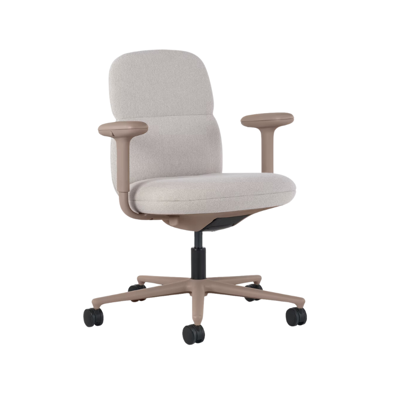 The mid back Asari Chair from Herman Miller in antler meld fabric.