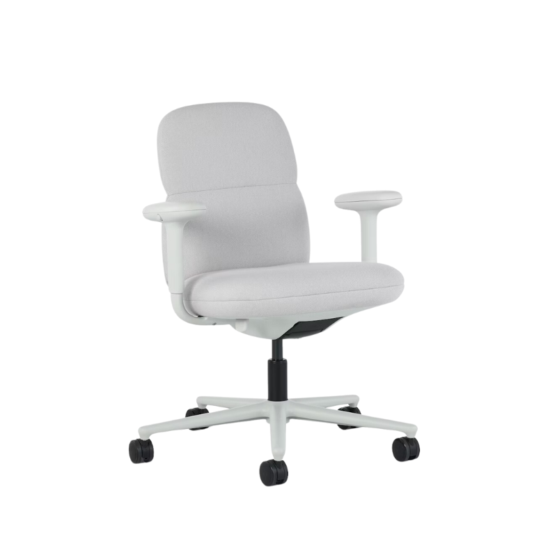 The mid back Asari Chair from Herman Miller in bulb meld fabric.