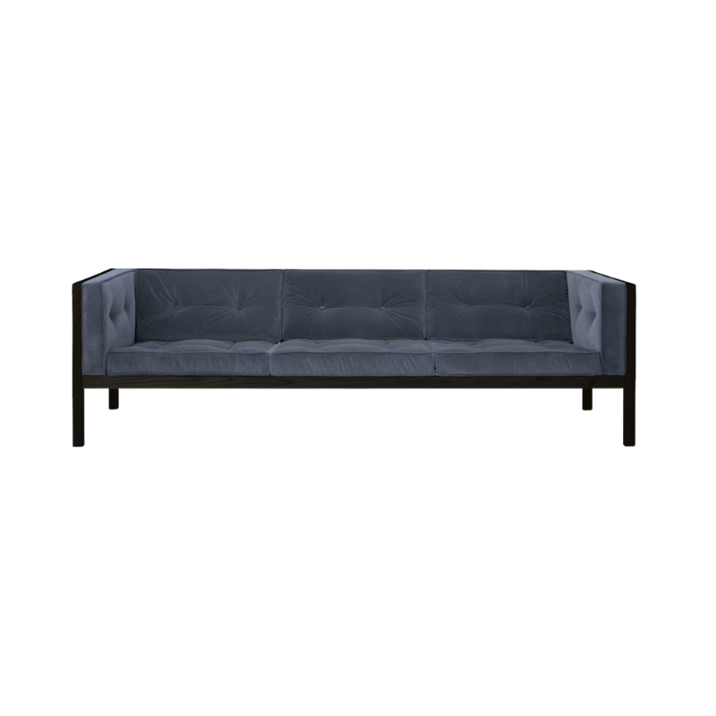 The Cube Sofa 92 inch Ambience Black Stained Oak from Herman Miller.