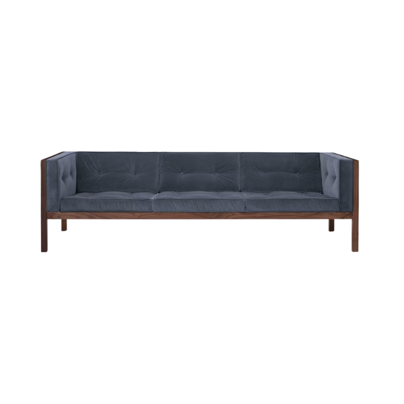 The Cube Sofa 92 inch Ambience Walnut from Herman Miller.