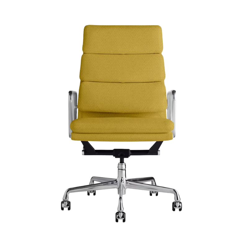 The Eames Soft Pad Executive Chair Messenger Fabric from Herman Miller.