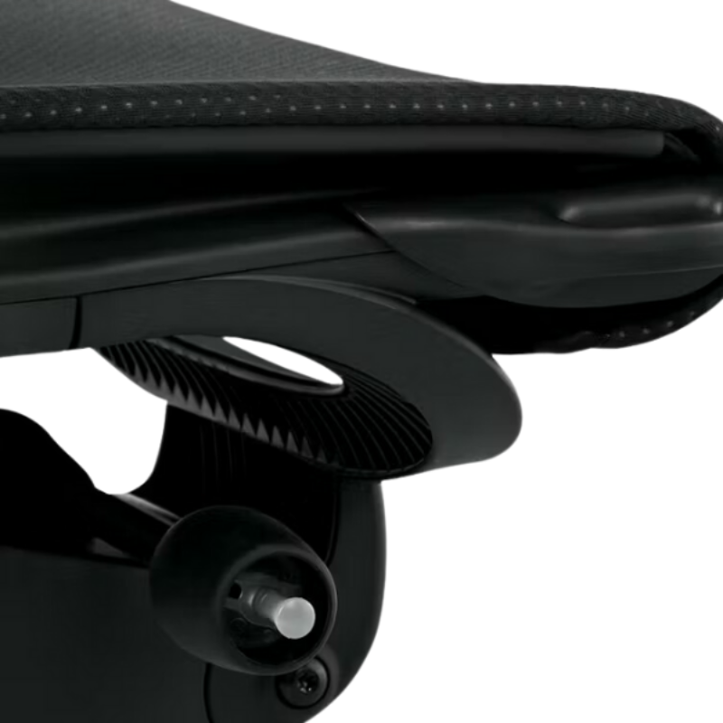 The Embody Chair from Herman Miller highlighting the tilt control mechanism.