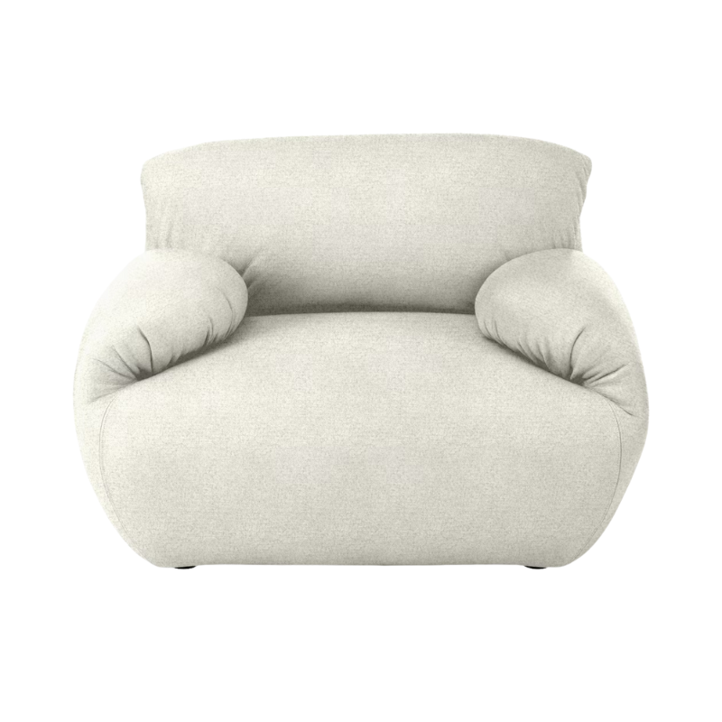The Luva Modular Armchair Beck Buckram from Herman Miller.
