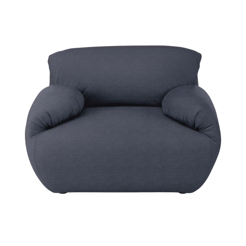 The Luva Modular Armchair Pebble Weave Sky from Herman Miller.