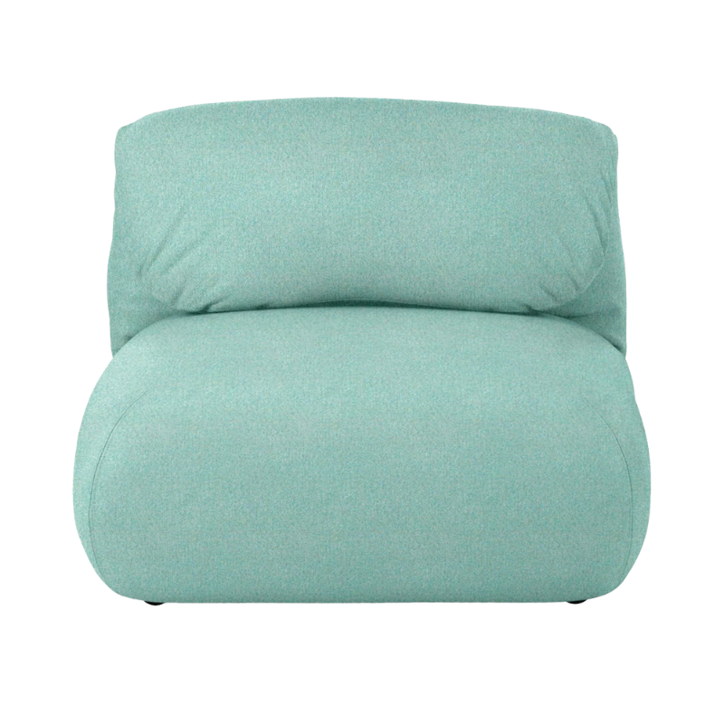 The Luva Modular Armless Beck Sea Glass from Herman Miller.