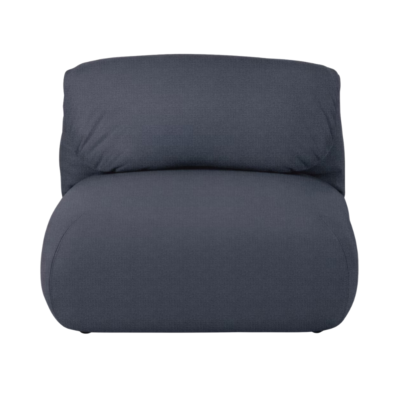 The Luva Modular Armless Pebble Weave Sky from Herman Miller.