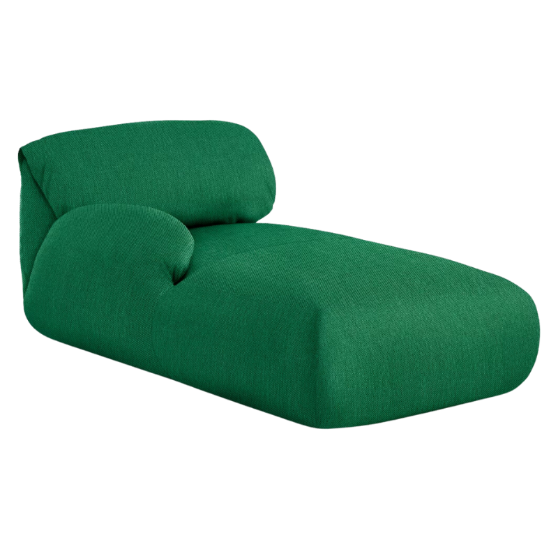 The left Luva Modular Chaise from Herman Miller in Celtic Mode upholstery.