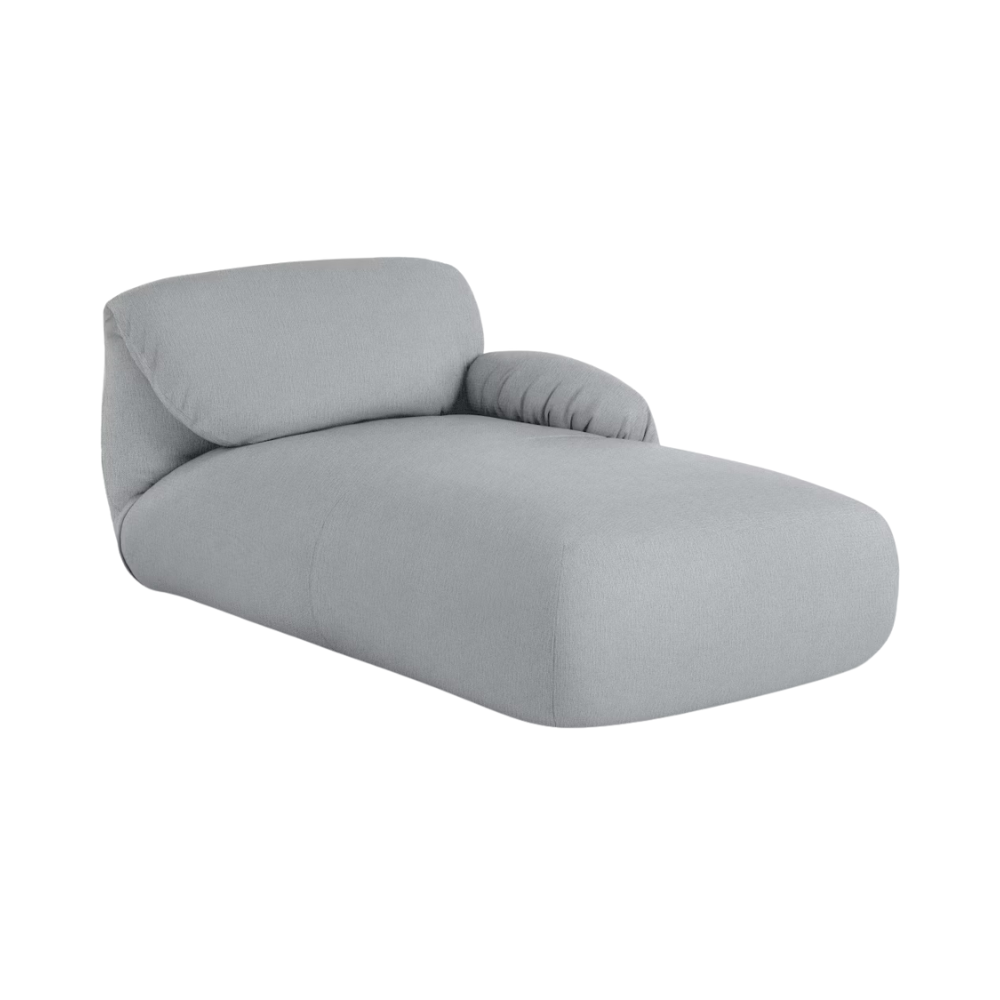 The Luva Modular Chaise Pebble Weave Fog Right from Herman Miller.