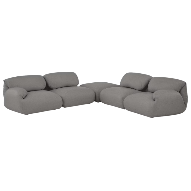 The Luva Modular Corner Sectional from Herman Miller in Pewter Whim upholstery.