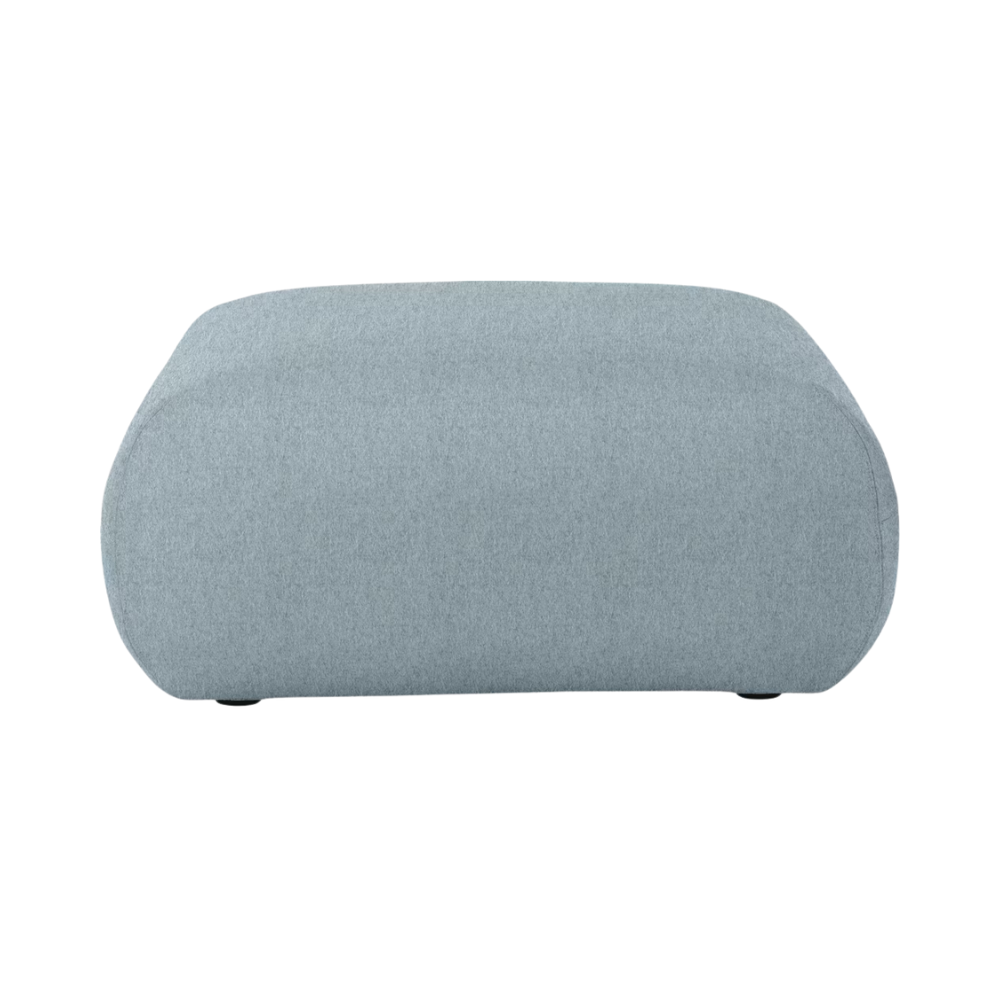 The Luva Modular Ottoman Cozy Heathered Blue Grey from Herman Miller.