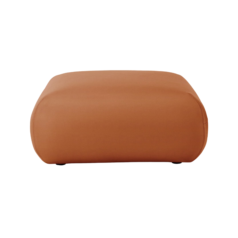 The Leather Luva Modular Ottoman Prone Leather Bricolage from Herman Miller.
