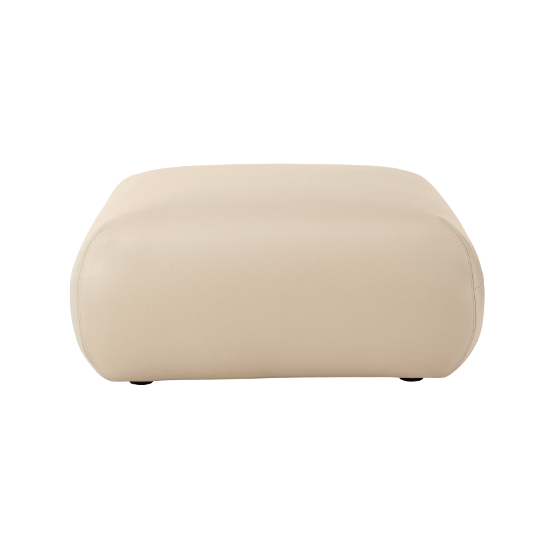 The Leather Luva Modular Ottoman Prone Leather Timbre from Herman Miller.