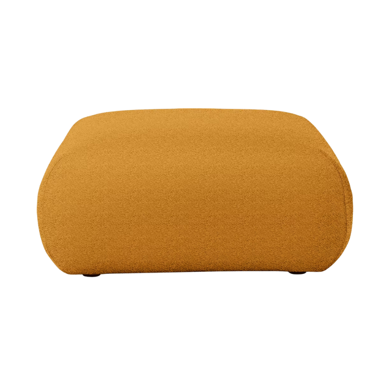 The Luva Modular Ottoman from Herman Miller in Mustard Seed Whim upholstery.