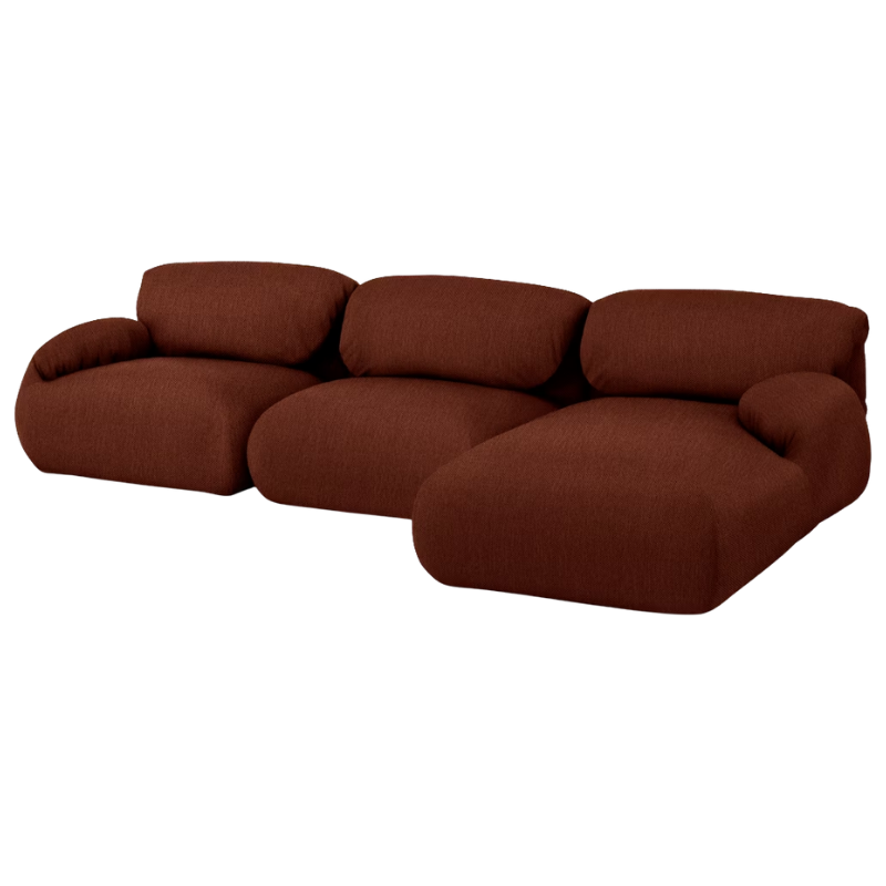 The right Luva Modular Three Seater Sectional from Herman Miller in Pathway Mode upholstery.