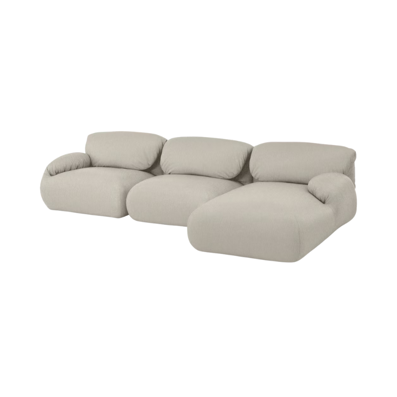 The Luva Modular Three Seater Sectional Mode Shell Right from Herman Miller.