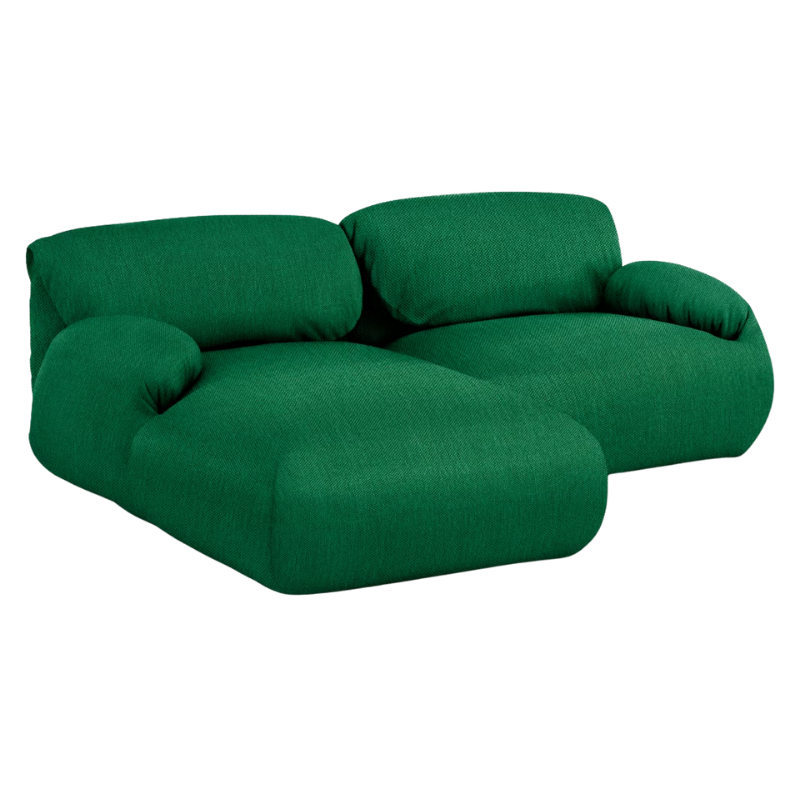 The left Luva Modular Two Seater Sectional from Herman Miller in Celtic Mode upholstery.