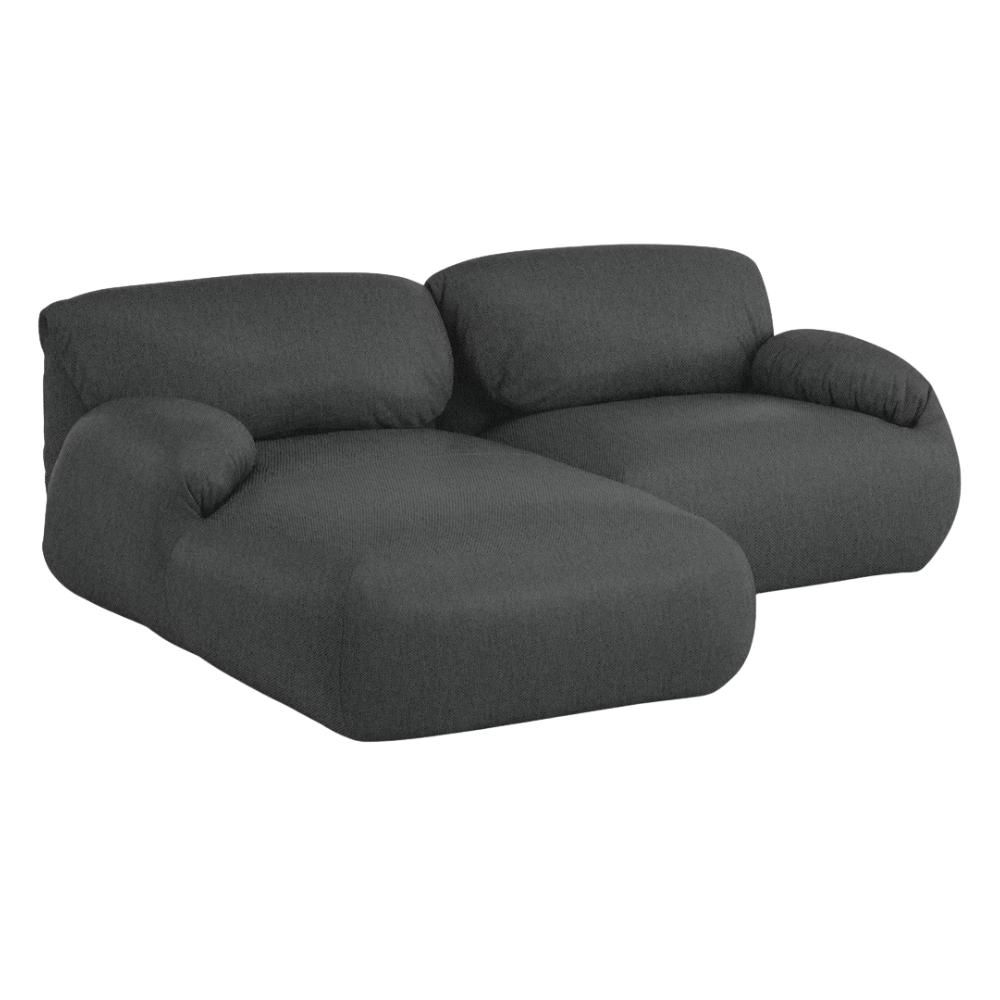 The left Luva Modular Two Seater Sectional from Herman Miller with terra mode upholstery.