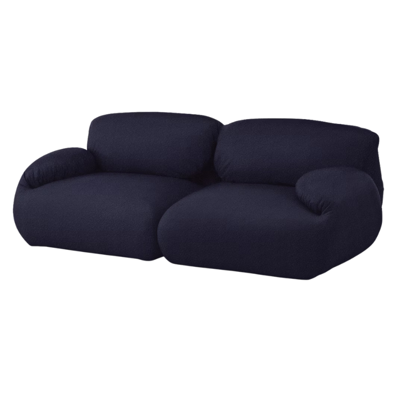 The Luva Modular Two Seater Sofa from Herman Miller in Navy Whim upholstery.