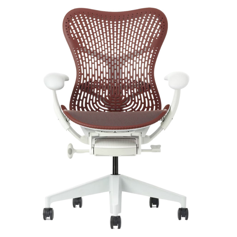 The Mirra 2 Chair from Herman Miller with the triflex polymer back and alpine frame in corodvan color.
