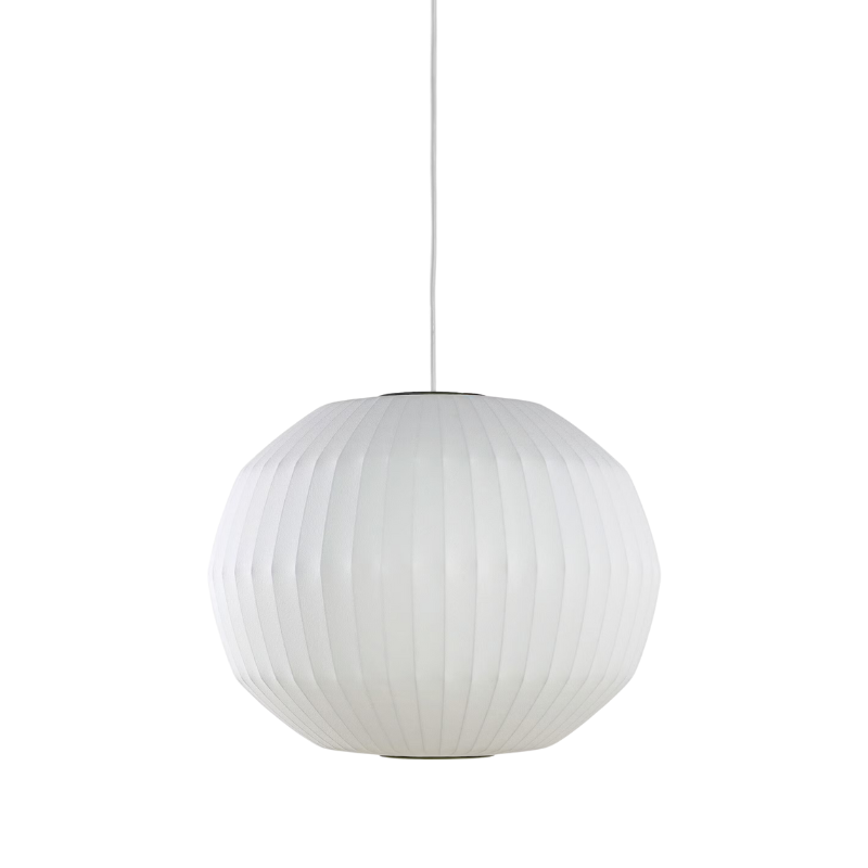 The medium (20 inch) Nelson Angled Sphere Bubble Pendant from Herman Miller.