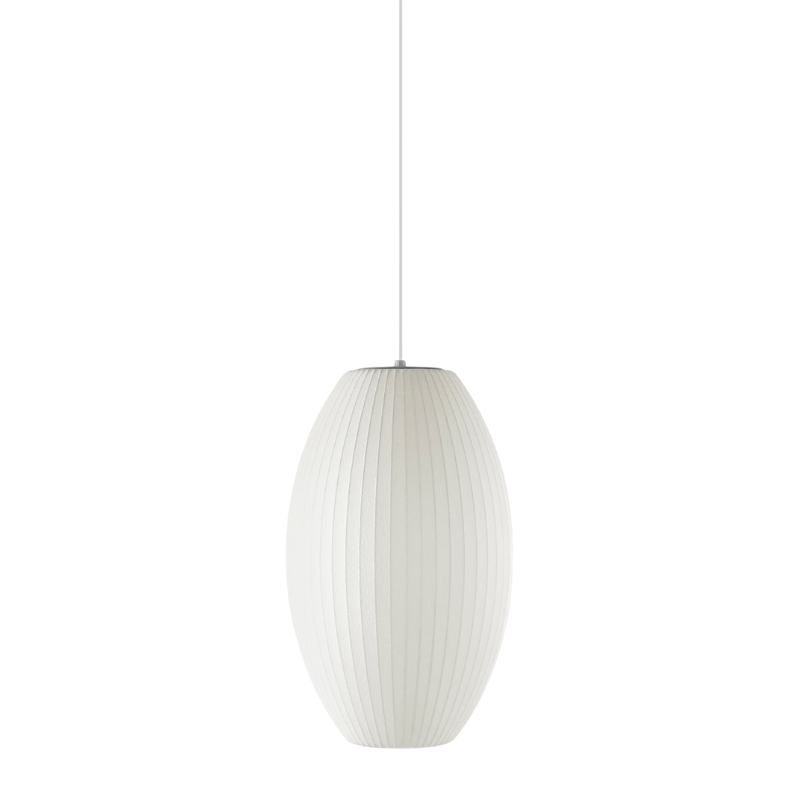The medium Nelson Cigar Bubble Pendant from Herman Miller.