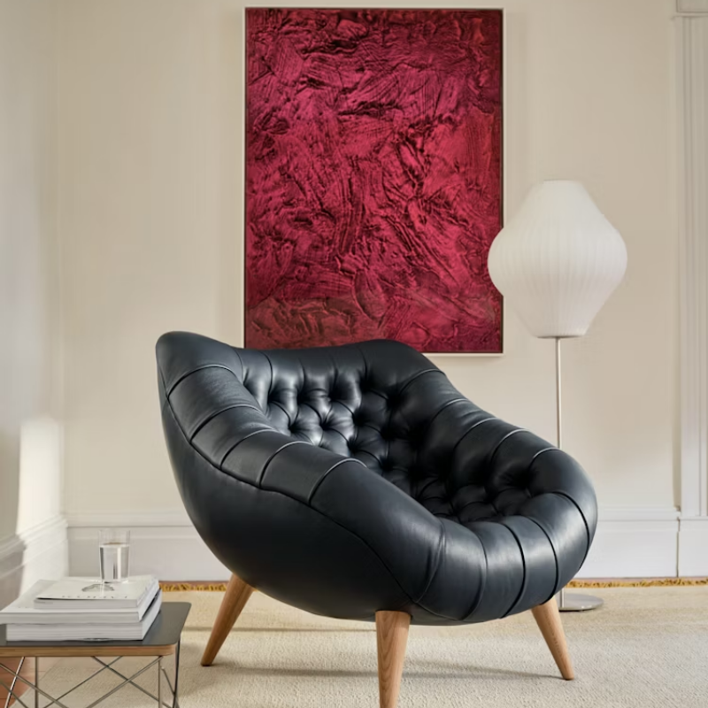 The Nelson Pear Lotus Floor Light from Herman Miller in the self-study room. all-groups