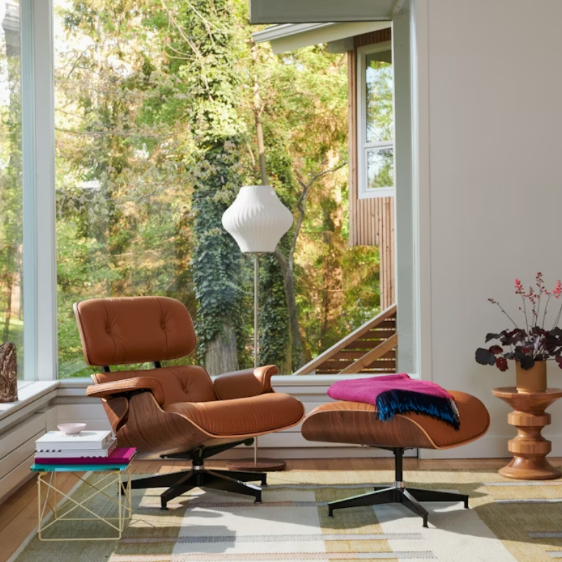 The Nelson Pear Lotus Floor Light from Herman Miller is in the outdoor living room. all-groups